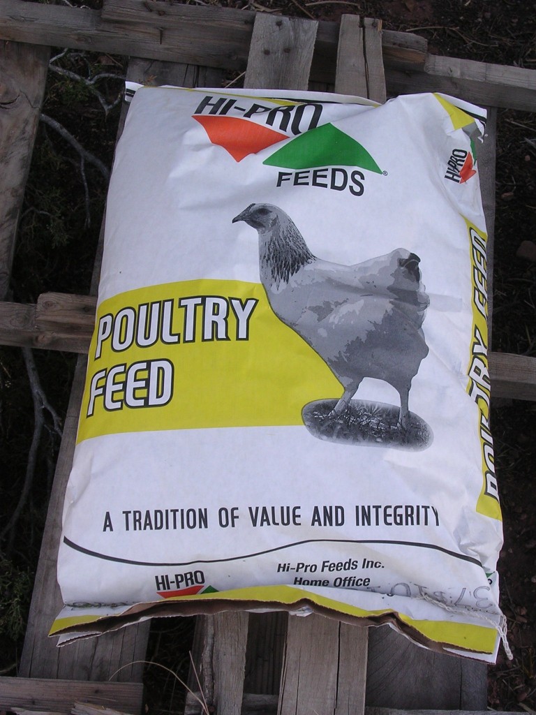 The poultry feed for MANLY poults! Er...whatever a "poult" is...