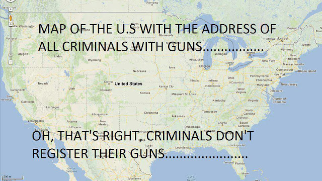 Criminal gun owners map