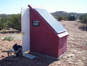 Once upon a time, there was an incongruous little building. It lived alone in the desert, and didn't really seem to do much. Lately it was doing even less than usual.