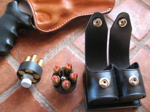 I got the Taurus a present! I've worn out a few speed strips with the old 431, and finally decided that they're just very badly named. Being a late convert to centerfire revolvers, I've gone all this time and never used a speedloader in my whole life but I finally broke down and bought a couple. Assuming they don't turn out too cumbersome on the belt, they really are much faster. Much.