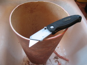 But a utility knife is perfect.