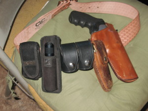 Dammit! Forgot the phone holster!