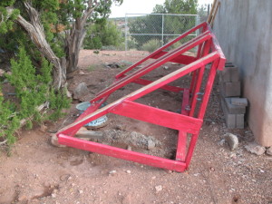 The other did the other thing. It was loose and floppy by the time I got it unbolted from the roof, so we didn't spend a lot of care getting it down. Sometimes gravity is your friend.