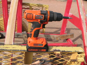 A shoutout to my excellent cordless drill/driver here. It's been with me over a year and I'm still besotted. People, DO NOT try to get through life off-grid without a good cordless driver, if you can charge batteries at all.
