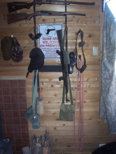 And that's right where the gun rack currently resides.